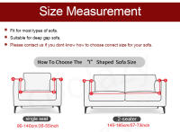 Cubierta De Sofá De Terciopelo Para Sala De Estar Color Gris Estirable Sólido Cubierta De Sofá Conjunto Funda Para Asiento Y Cojín 1PC - details 2