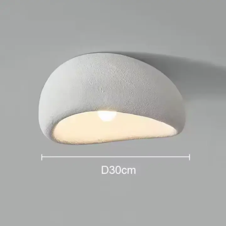 Lámpara De Techo Minimalista LED Nordic Wabi Sabi Para Sala De Estar Dormitorio Decoración Moderna De Hogar Fijación En La Superficie - 1