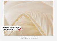 Edredón Nórdico de Microfibra 400 gr/m² para Cama en Blanco - Ligero, Grueso y Calentito - Acolchado Suave, Colcha Gruesa para Hotel - Edredón de Invierno, Primavera y Otoño - details 2