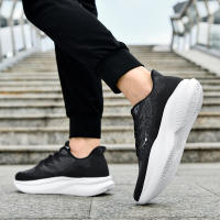 Zapatos De Correr HOBM Para Hombre Ultra Ligeros Tenis Deportivos Transpirables Zapatillas De Caminar Casual De Juguete Negro Malla Tamaño True Fit Closure Tipo Cordones - details 14