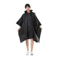 Chaqueta De Lluvia Unisex De Alta Calidad EVA Gruesa Impermeable Para Hombres Y Mujeres Negro Adecuada Para Ciclismo Y Camping - details 4