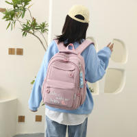 Mochila Escolar Kawaii Fengdong para Niños Impermeable en Tela de Nylon with Forro de Material Bolsa de Hombre Grande - details 2