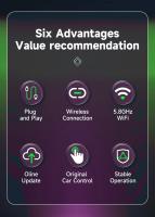 Adaptador 2en1 Inalámbrico Carplay Para Coche Android Auto Dongle Inteligente 2024 5G WIFI Compatible Con Volvo Benz Audi Kia Hyundai VW Mazda Cadillac - details 4