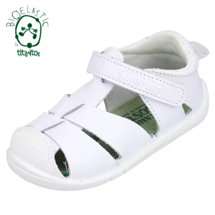 Shoes Niño marca Titanitos para calzado barefoot en color blanco - 1