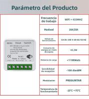 Interruptor Inteligente WiFi Tuya RF 433MHz Wireless Control De Luz Con Alexa Google Home APP Smart Life Voz 1/2/3Gang - details 11
