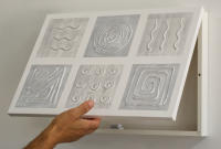 Cuadroexpres - Tapa de Contador Minimalista 45x30x4 cm (49x34x6 cm medida exterior) En Melamina Blanca, Con tornillos y tacos para colocar en la pared. Moderna, 100% Original, Muy Decorativa. Fabricada en España - details 0