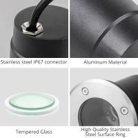 Lámpara Subterránea LED GU10/Mr16 Para Jardín Y Caminos IP65 Protección Completa Foco De Piso Redondo/Cuadrado Fuente De Luz Exterior - details 6