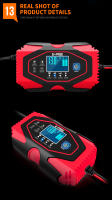Cargador De Batería De Coche Automático 12V 6A 24V 3A Reparación De Poder Pulso Para Baterías Gel AGM Litio LiFePo4 Plomo Ácido - details 33