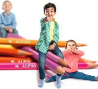 ALPINO - Estuche Lápices de Colores de Madera, 12 o 18 o 24 colores de madera de Alta Calidad, Lápices de Colores para Niños. Dibuja y Colorea con Colores Vivos y Brillantes, Material Escolar. - details 2