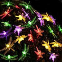 Luces Solares De Libélula Para Jardín 6LED Impermeables Con Palito Para Decoración De Camino Patio Exterior - details 4