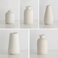 Vaso De Flor Cerámico Blanco Alargado Estilo Nórdico Minimalista Decoración De Escritorio Para Arreglo Floral Y Flores - details 12