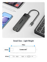 Estación de Acoplamiento USB C 13 en 1 Lemorele para Monitores Triples,Audio 3.5MM, USB C 3.0, 100W PD - Marca Lemorele - details 3