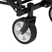 Carrito de Transporte de Mano Plegable ,Carro con 4 Ruedas Grandes con Freno Resistentes para Camping, Playa,Jardín,Piscina, Casa o Almacén.Carreta plegable para jardín y aire libre con bolsa.Carretilla con Mango Ajustable CARRO. - details 4