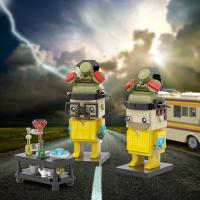 Bloques De Construcción 2-en-1 Clásicos De Breaking Bad Blanco Y Rosa Personajes Protagonistas Película Juguetes Para Adultos Y Amigos Coleccionables ABS Compatible Con Lego - details 3