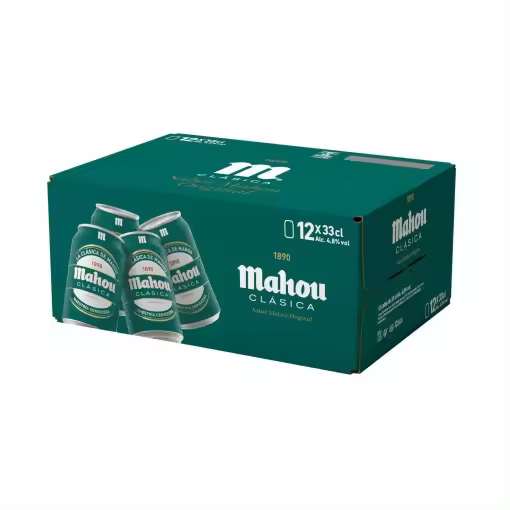CERVEZA CLASICA MAHOU LATA 33 CL P-12 TOTAL 7.92 LITRO 2CAJA - 1