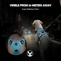 Almohadilla Suave Ajustable Y No Deslizante Para Perro Harnés De Cuello Con Manija De Control Fácil Para Adultos Todas Las Estaciones - details 0