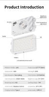 Luz De Cámara LED 40W Bi-color 2700-6200K CRI/TLCI 96+ Con Manija 6400mAh Para Fotografía Y Video Iluminación De Estudio Portátil - details 0