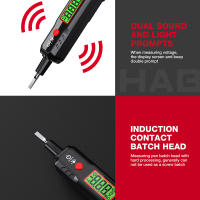 Bolígrafo De Voltaje HT89 AC 12V-300V Indicador Inteligente De Voltaje Prueba De Continuidad Herramienta Eléctrica Con Pantalla Digital - details 7
