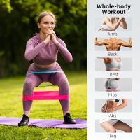 Banda De Resistencia De Goma Portátil Para Ejercicio De Fitness Y Yoga Equipo De Gimnasio Elasticidad Para Mujer Entrenamiento De Pilates Crossfit Estiramiento Loop - details 4