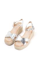 Wunder Spring alpargatas doradas cuña alta de espartos con plataforma plantilla acolchada comodidad y estilo para el verano - details 13