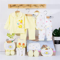 Conjunto De Ropa Para Bebés Recién Nacidos 18 Piezas Unisex Algodón 100% Suave Para Primavera Y Otoño Incluye Gorro Y Pañalera - details 2