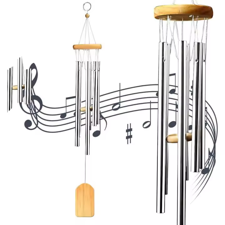 Carillón de viento, campanas musicales, artesanías, péndulo de madera para jardín al aire libre y decoración del hogar, regalo - 1