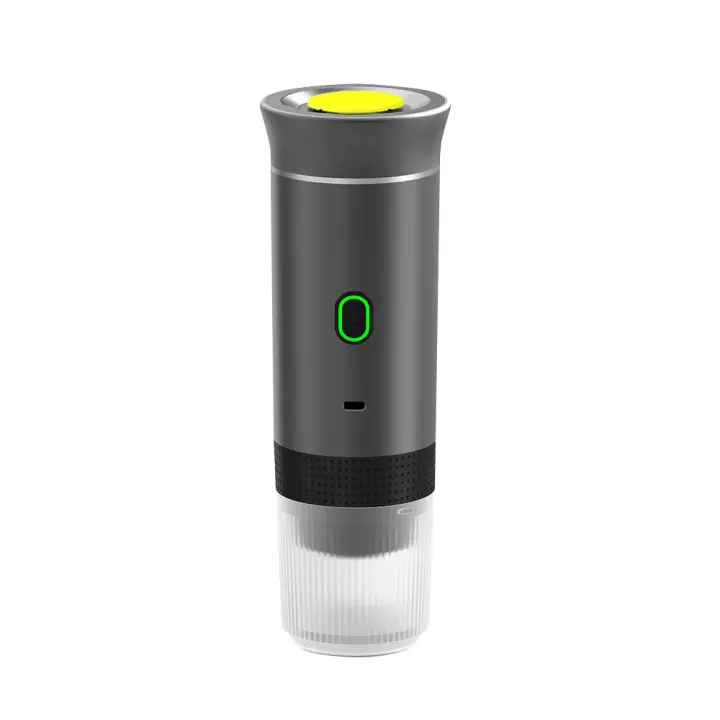 Cafetera espresso portátil, cafetera eléctrica, inalámbrica, autocalentable, máquina de café expreso de viaje, 60 ml, para café molido, cápsula Nespresso, camping, coche, caravana, senderismo, oficina Nota: Por favor, no utilice la cafetera para calentar, - 1