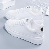 Zapatos De Mujer 2023 Corrida Primavera Otoño Moda Blanca Transpirable Bordado De Flores Suela Larga Casual Zapatillas Zapatos De Mujer - details 1