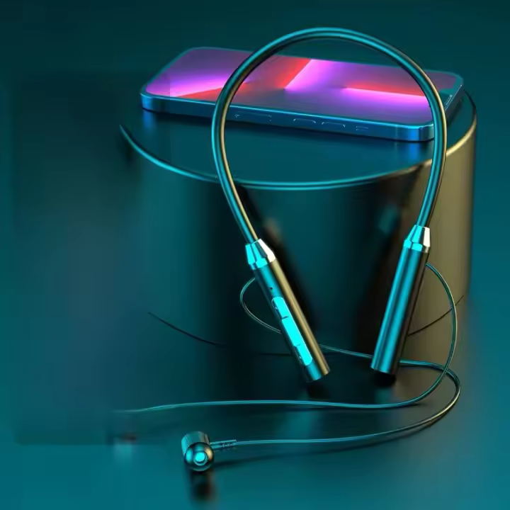 Auriculares Inalámbricos Deportivos Con Cuello Audífonos Bluetooth Estuche De Envío Gratis Para Xiaomi Huawei Control De Volumen Botón De Control - 1