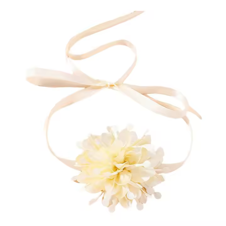 Tela flor corbata gargantilla flor Correa necklades tela boda joyería regalo para las mujeres niñas novia boda fiesta - 1