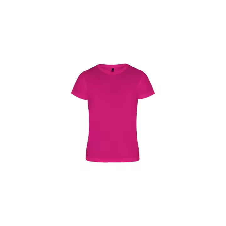Camiseta técnica de manga corta deportiva,color fuxia - 1