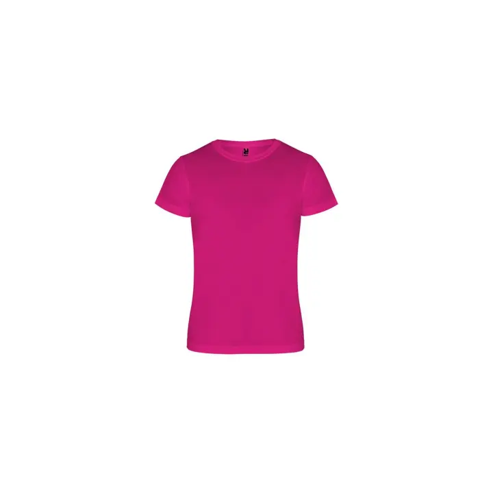 Camiseta técnica de manga corta deportiva,color fuxia - 1