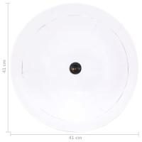 vidaXL Lámpara colgante vintage 25 W blanca redonda 41 cm E27 - details 6