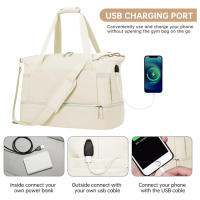 Bolsa de viaje multifuncional para fitness, con maleta con ruedas, bolsa de equipaje de viaje para artículos personales, bolsa de gimnasio para baile, bolsa de viaje para gimnasio - details 1