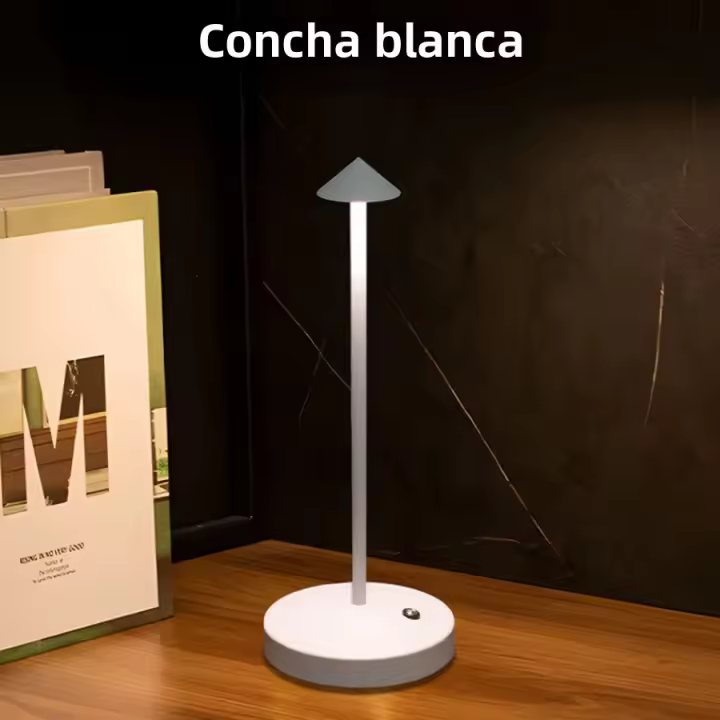 Lámpara De Mesa Recargable LED Con Sensor Táctil 3 Temperaturas De Color Y Regulación Sin Pasos Para Restaurante Hotel Bar Habitación - 1