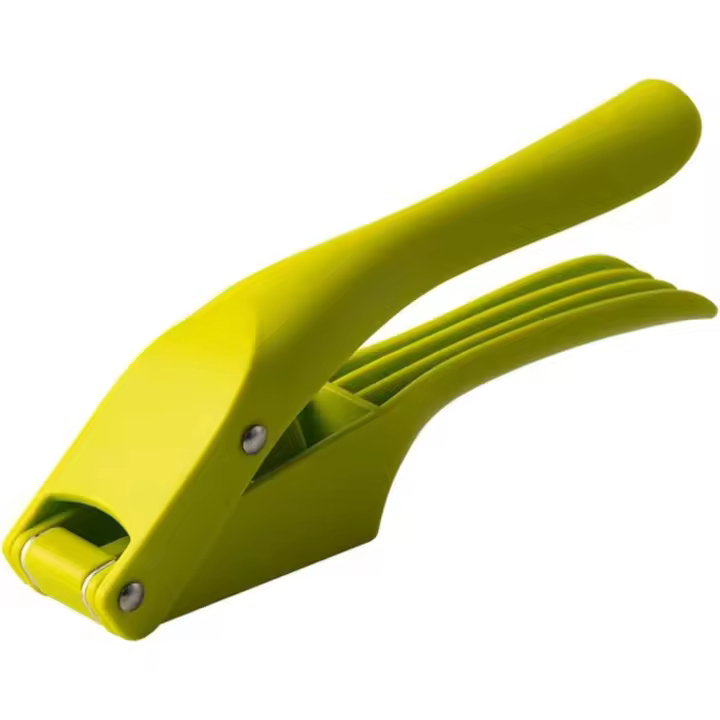 prensa de ajo de plástico, exprimidor de jengibre multifuncional, picadora de ajo, pelador de ajo, trituradora de ajo, cortador de ajo para cocina (verde) - 1