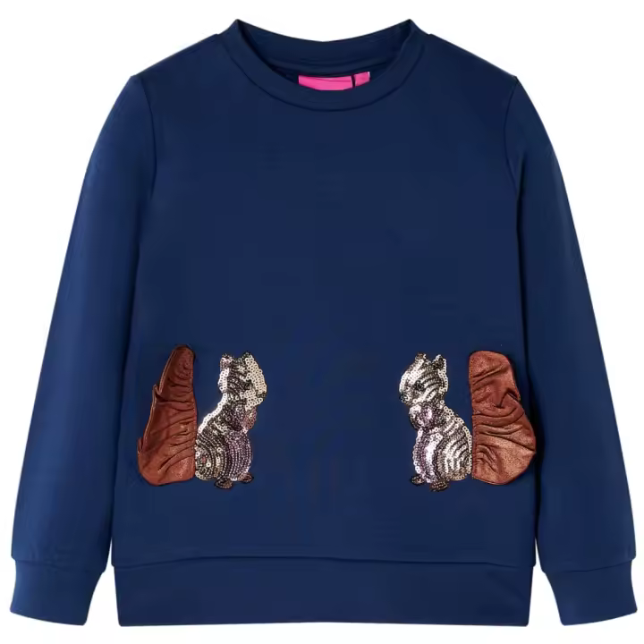 Sudadera infantil azul marino 92 - 1