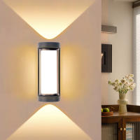 Lámpara De Pared LED Interior ABS Negra Moda Sencilla Iluminación Interior Para Dormitorio Sala De Estar Pasillo Luz De Techo - details 3