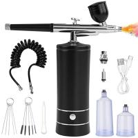Pistola De Pulverización Inalámbrica Recargable Con Compresor Para Arte De Uñas Tatuaje Pintura De Pastel Y Belleza Facial JANGKLIFE Mini 0.3mm USB 1200mAh - details 14