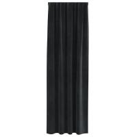Cortinas blackout vidaXL con cinta superior 2 pcs de terciopelo negro - details 2
