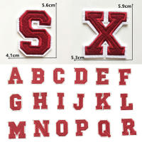 1PC Parche Bordado De Alfabeto Inglés Rojo A-Z Aplicación Para Ropa Bolsos Chaquetas Decoración De Iraón DIY Manualidades - details 33