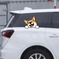 Pegatina De Coche Grande De Corgi Lindo Impermeable Decoración Para Ventanas Y Paredes 3D Personalizable Material PVC - details 1