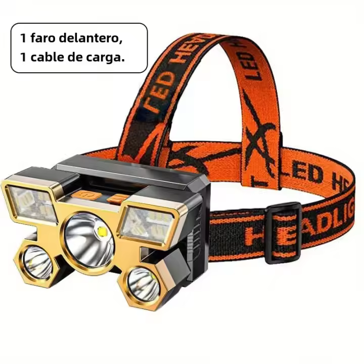 Lámpara LED Recargable USB Para Decoración De Hogar Y Uso En Exteriores Lámpara De Mano Para Camping Y Pesca Autodefensa - 1
