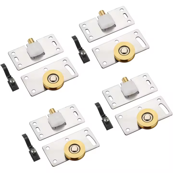 4 Pares de rodillos para Puertas corredores, entradas de bolas, piezas deslizantes para muebles, guías, rodillos de bolas, piezas deslizantes para muebles, muebles, muebles - 1
