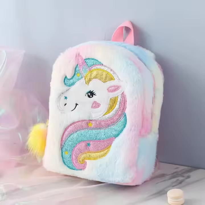 Mochila De Niñas Con Diseño De Unicornio Y Tie-Dye De Gran Capacidad Para Escuela Con Cierre De Cremallera Mochila Suave Con Manija Y Hombros Ajustables - 1