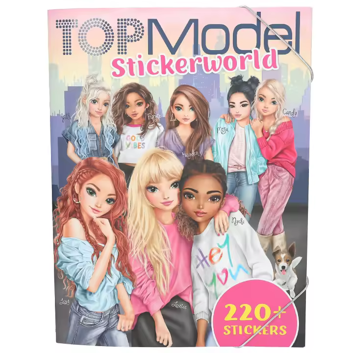 TOPMODEL  STICKERWORLD. CUADERNO DE PEGATINAS CON CIERRE DE GOMAS - 1