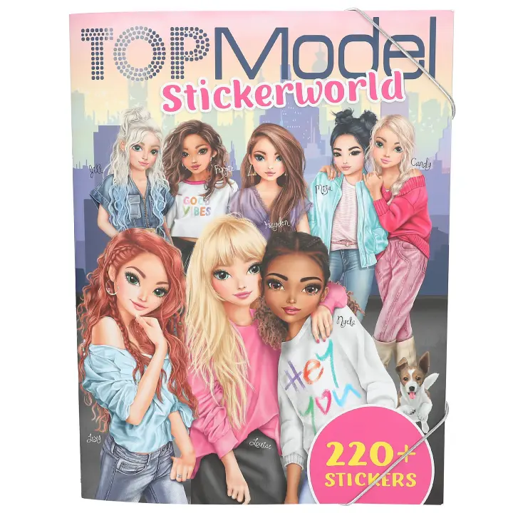 TOPMODEL  STICKERWORLD. CUADERNO DE PEGATINAS CON CIERRE DE GOMAS - 1