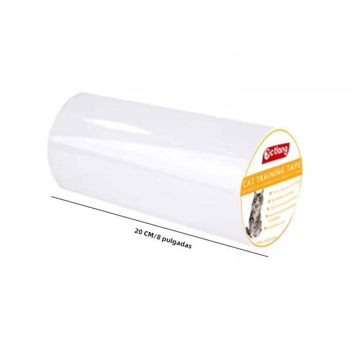 Cinta De Entrenamiento Para Gatos 3/10M Transparente Autoadhesiva Protectora Antisiquio Para Muebles Material PVC - 1