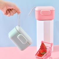 Dosificador Leche En Polvo, 400ML Un toque Dispensador Leche En Polvo Bebe, Dosificador Leche En Polvo Bebe, con cubierta de anillo de silicona sellada(verde) - details 4
