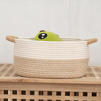 Cesta De Alambre Tejida Para Organizar Y Almacenar Cesta Portátil De Regalo Para Baño Hogar Jardín De Bebés Escritorio Libros - details 4